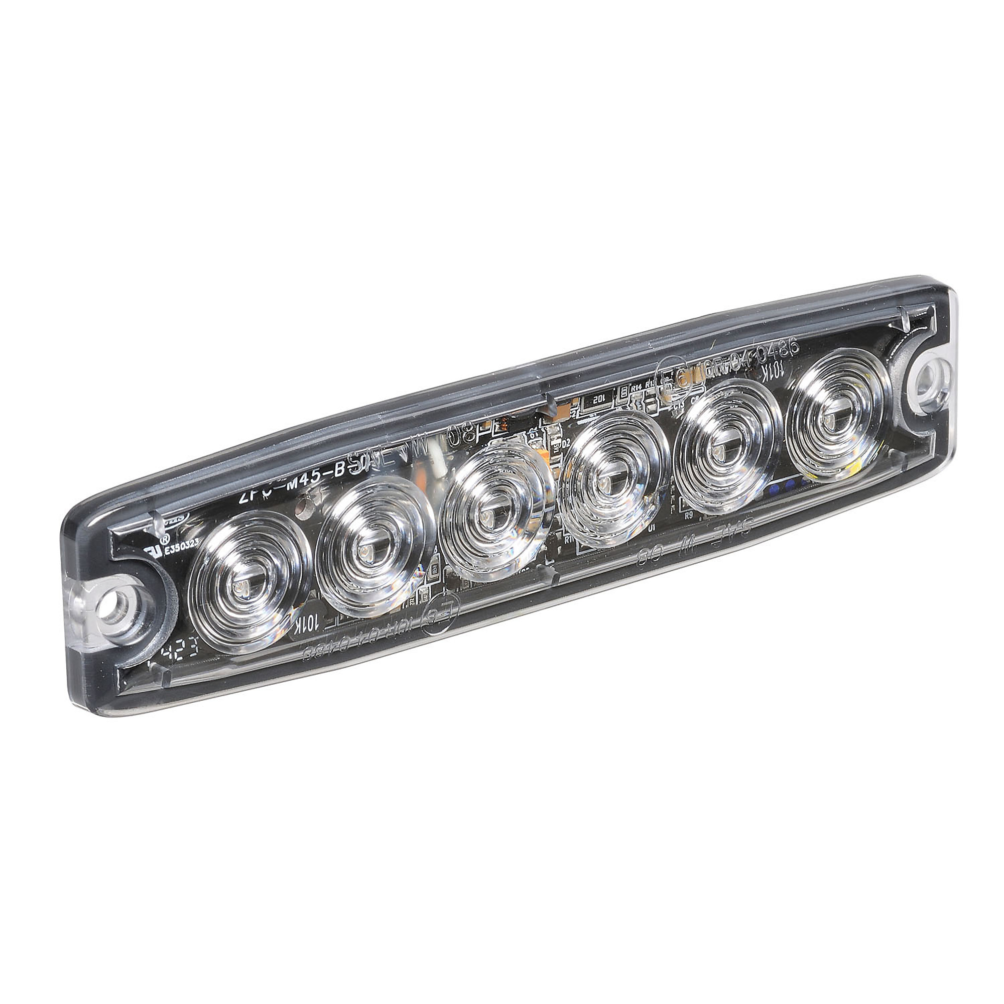 BWI Ultima, LED Warning Light, Low Profile, 6 x 1W, Amber, Light Bulb Type LED, Watts 6 Model# UT-85214A-2